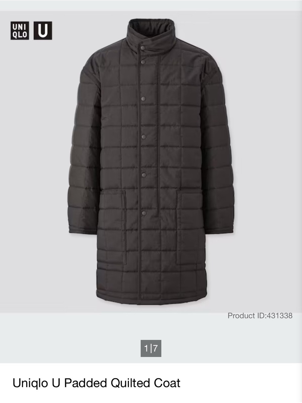 Uniqlo Padded Quilted Puffer Coat